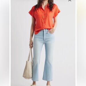 Caslon Orange Button Down Shirt